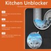 Kitchen Unblocker, Sink Drain Pipe Kitchen Toilet Pipe Quickly Dredge