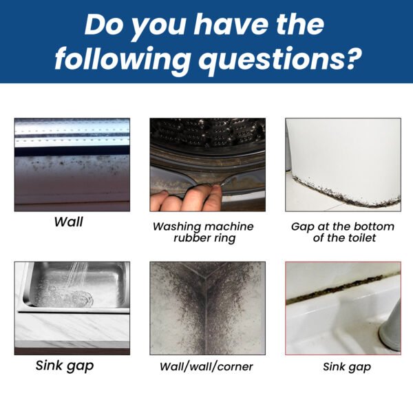 Mildew Removal Gel Clean Kitchen Bathroom Tile Moldy Walls Refrigerator Stain Removal Gel