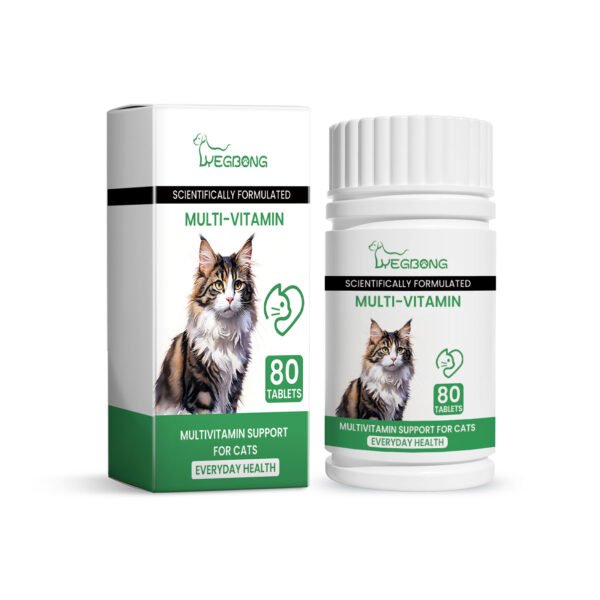Pet Cat Multivitamin Tablets, Cats Supplement Vitamin Micronutrient Nutritional Supplements