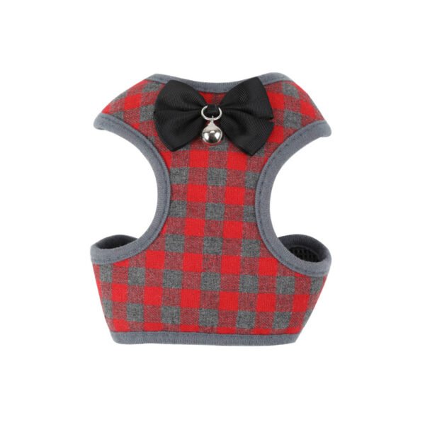 Dog Leash Small Dog Mesh Plaid Evening Dress Corset Pet Leash