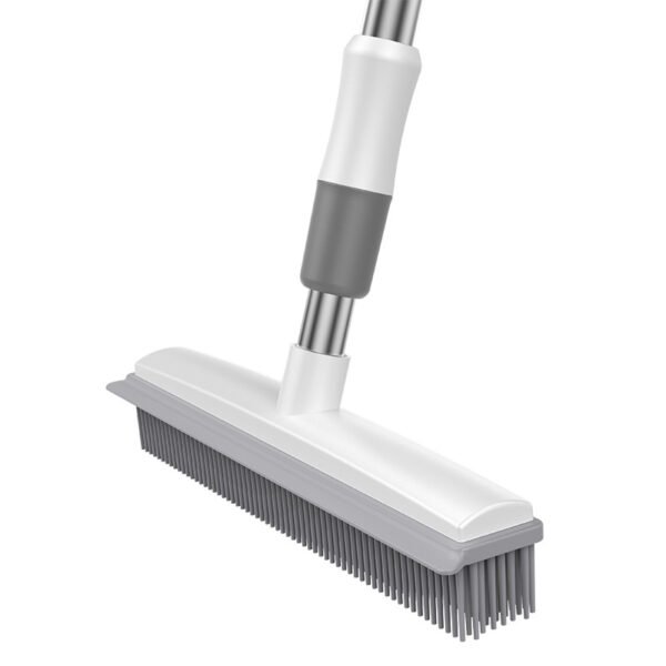 Cleaning Brush Stainless Steel Silicone Floor Brush Water Scraping Brush Long Handle Magic Carpet Brush