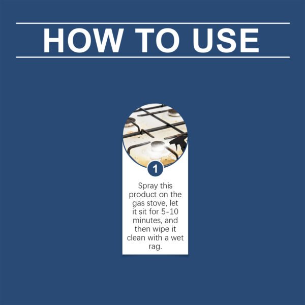 Gas Stove Cleaner Gas Stove Multi-Functional Oil Cleaning Agent Stove Bright And Clean As New