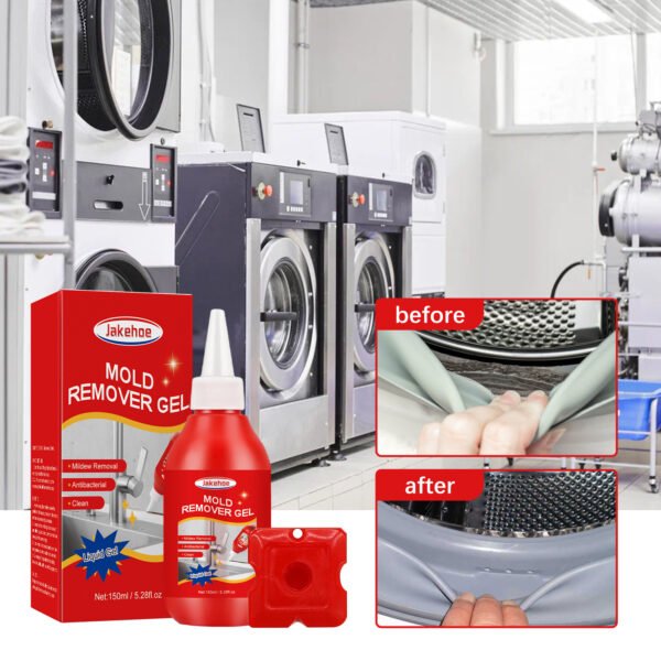 Mildew Remover Gel, Multi-Functional Mildew Remover Wall Tile Crevices Refrigerator Washing Machine Rubber Ring Cleaner