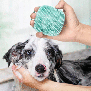 Pet shower brush dog massage brush pet massage glove cat grooming brush pet product bathing tool