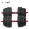 Adjustable Cement Dumbbell Set