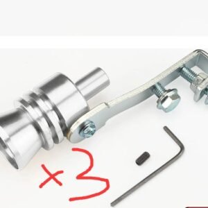 Car Modified Sound Wave Imitator Turbo Whistle - Silver 3pcs, S