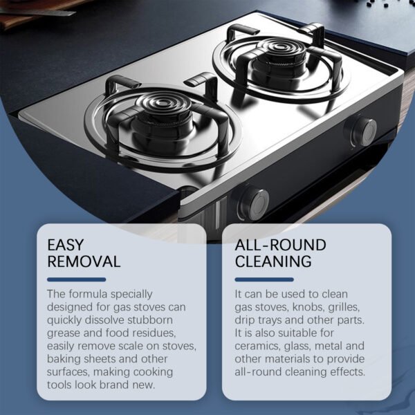 Gas Stove Cleaner Gas Stove Multi-Functional Oil Cleaning Agent Stove Bright And Clean As New