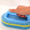 Kitchen Cleaning Bathroom Toilet Kitchen Glass Wall Cleaning Bath Brush Plastic Handle Sponge Bath Bottom