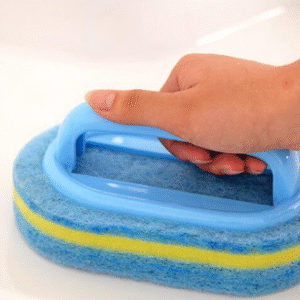 Kitchen Cleaning Bathroom Toilet Kitchen Glass Wall Cleaning Bath Brush Plastic Handle Sponge Bath Bottom