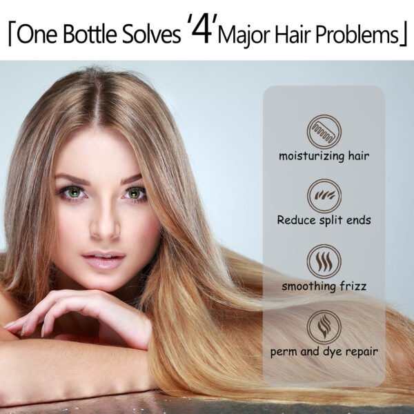 Leavehin Repair Hair Mask, Repair Dry And Frizzy Hair Smooth Smooth Anti-Loss Hair Care Hair Mask