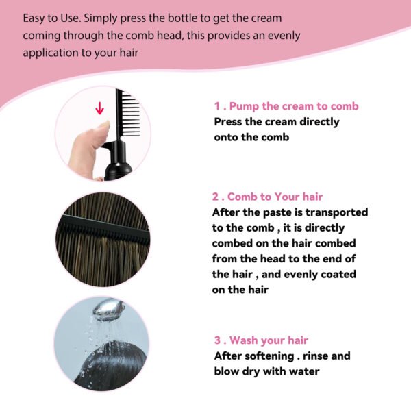 Hair Straightening Cream, Hair Care Smooth Smooth Smooth Hair Care Cream