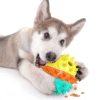 Pet teeth grinding stick makes sounds dog toys squeak and leak food balls