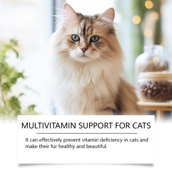 Pet Cat Multivitamin Tablets, Cats Supplement Vitamin Micronutrient Nutritional Supplements