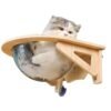 Solid wood spacecraft cat nest cat hammock hanging suction cup climbing frame balcony