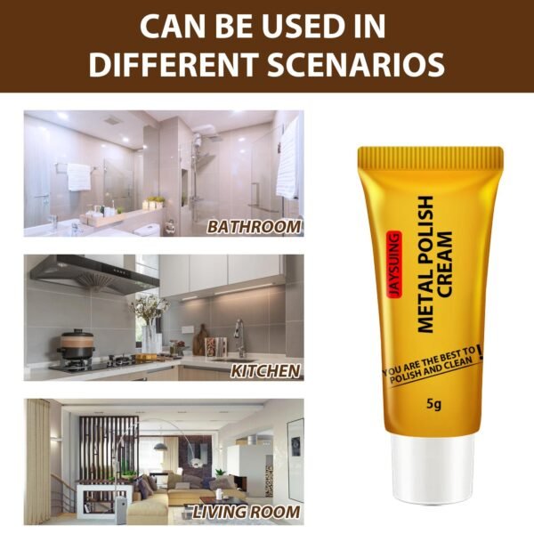 Jaysuing Stainless Steel Cleaning Paste Kitchen Pot Bottom Black Scale Rust Remover Multi-Effect Decontamination Paste Metal Polishing Paste