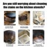 Cooktop Cleaner Cream, Wash The Kitchen Stove Basin To Remove Oil Stains And Dirt To Remove Black Dirt At The Bottom Of The Pot