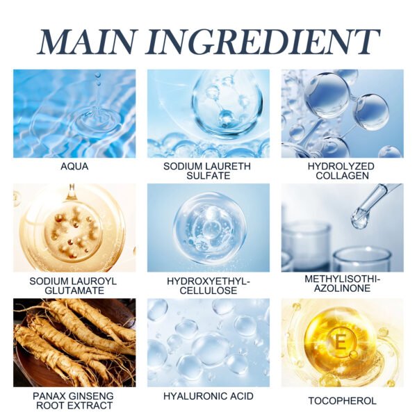 Men's Shampoo Deep Clean Moisturizing Root And Scalp Massage Nourishing Treatment Shampoo