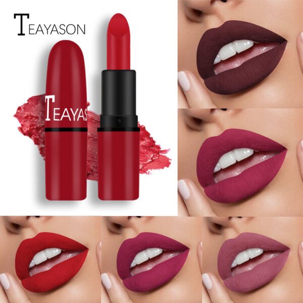 Matte Lipstick Bean Paste Plum Color Sexy Red Nude Beige Brown Red Bullet Lipstick