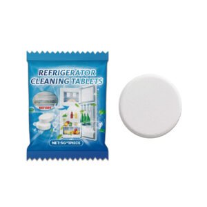 Refrigerator Cleaning Tablets, Deep Cleaning Household Freezer Crevices Descaling Odor Cleaning Effervescent Tablets