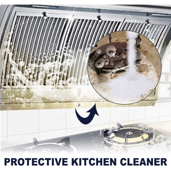 Kitchen Cleaning Detergent Powder, Stove Hood Kitchen Utensils Heavy Oil Cleaning Decontamination Detergent