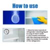 Refrigerator Cleaning Tablets, Deep Cleaning Household Freezer Crevices Descaling Odor Cleaning Effervescent Tablets