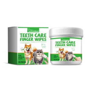 Dog And Cat Tooth Wipes, Pet Dog Mild Tooth Cleaning Tartar Stains Fresh Breath Wipes