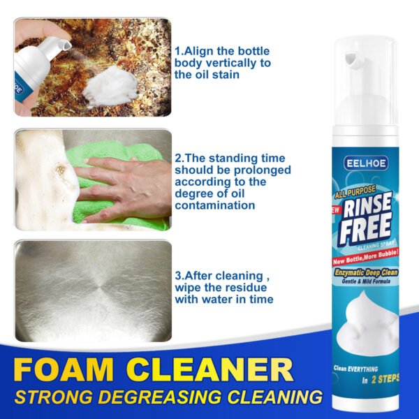 Heavy Grease Kitchen Foam Cleaner, Multi-Purpose Stove Hood To Remove Rust Stains Kitchen Utensils Oil Stains