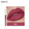QIBEST Silky Lip Glaze Non-Stick Cup Does Not Fade Lip Gloss Makeup Color Liquid Lipstick Matte Moisturizing Lip Gloss