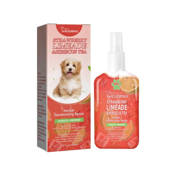 Pet Deodorant Spray, Indoor Cat And Dog Deodorizer Stay Fragrance Refreshing Spray