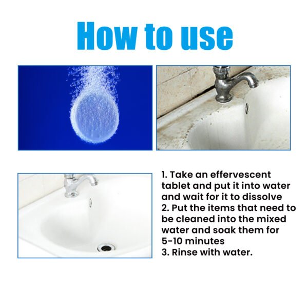 D7B0224BEA13D91FD58FFE2CAD06F84C.jpg Multi-Surface Cleaning Effervescent Tablets, Cooktop Tile Bathroom Kitchen Mildew Stains Clean And Clean