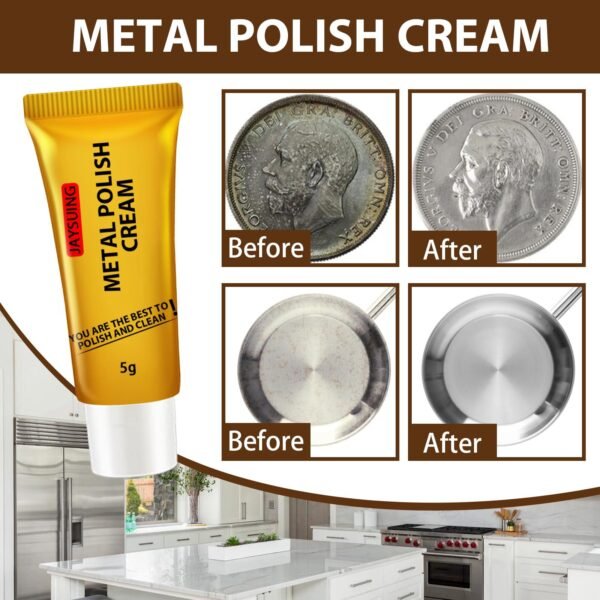 Jaysuing Stainless Steel Cleaning Paste Kitchen Pot Bottom Black Scale Rust Remover Multi-Effect Decontamination Paste Metal Polishing Paste