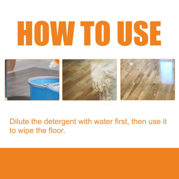 Multi-Effect Floor Cleaner, Gently Clean Floor Tiles Wooden Furniture Stubborn Dirt Stains