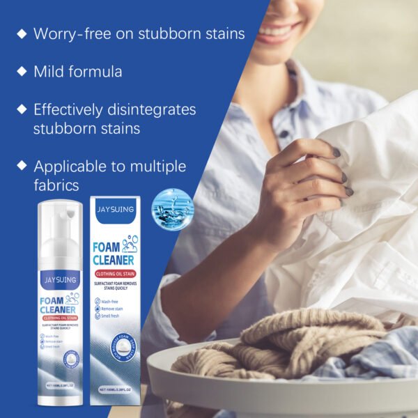 Clothing Oil Stain Foam Cleaner To Remove Stubborn Stains Leave Fragrance Clean Clothing Stain Remover