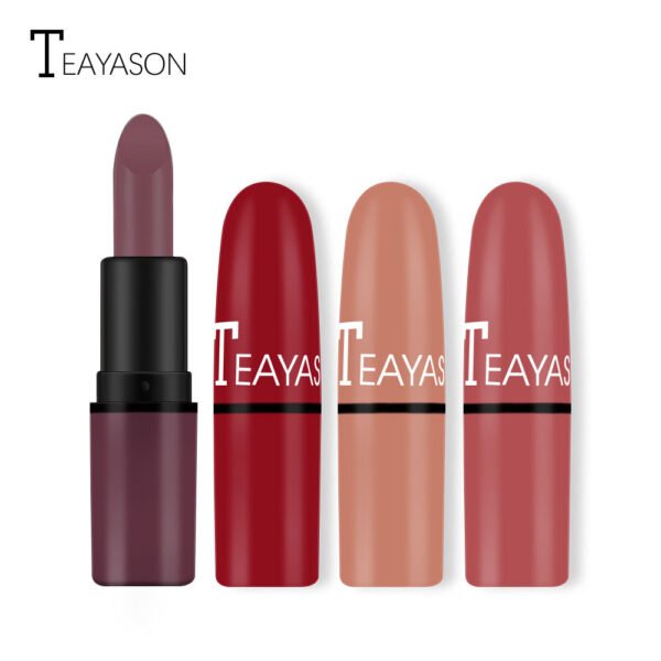 Matte Lipstick Bean Paste Plum Color Sexy Red Nude Beige Brown Red Bullet Lipstick