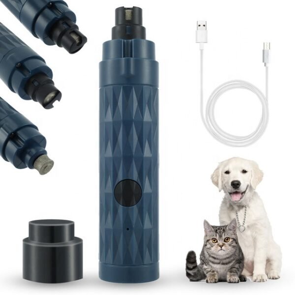 Electric Pet Nail Polisher With Light Dog And Cat Cleaning Automatic Manicure Device USB Rechargeable Manicure Device