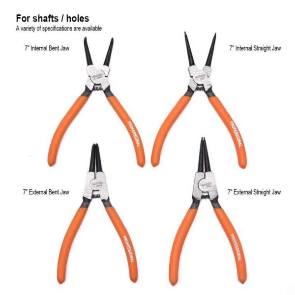 CR-V 4Pcs Circlip Plier Set