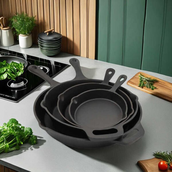 Modern Cast Iron Nonstick Fry Pan