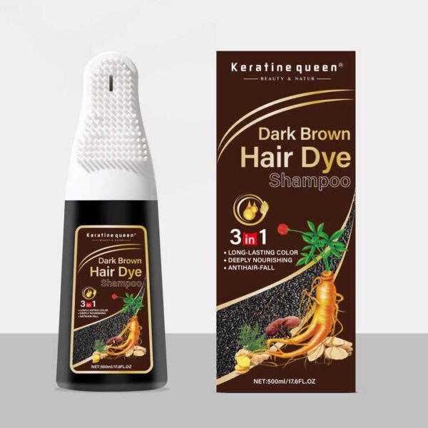 Natural Black Hair Dye Shampoo