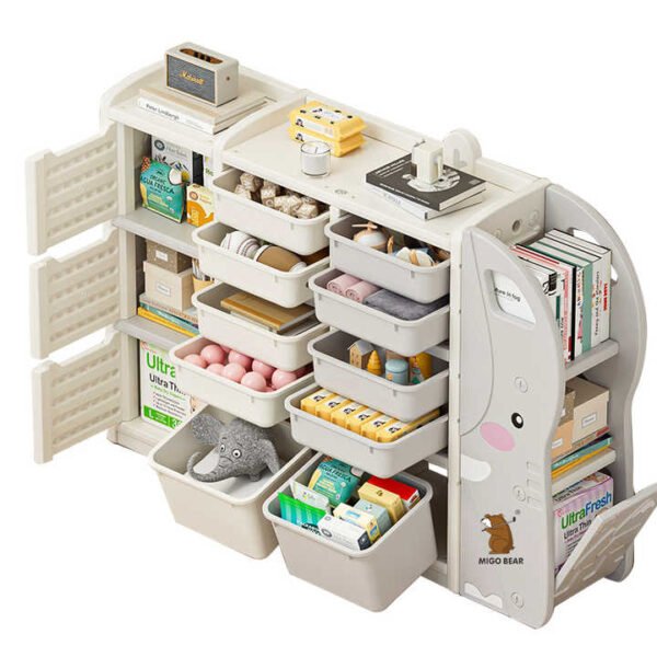 MIGO BEAR Kids Toy Bookshelf