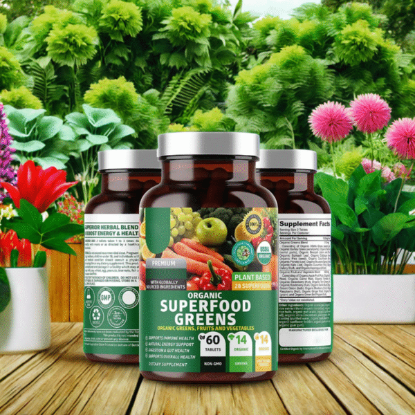 Herbal Superfood Greens Capsule Supplement