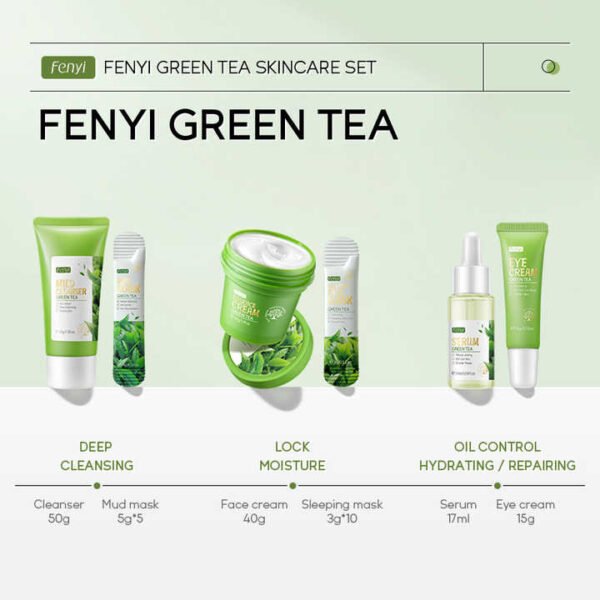 Green Tea Collagen Skincare Set