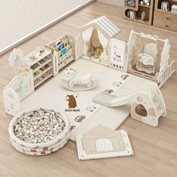 MIGO Bear Foldable Baby Playpen
