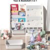MIGO BEAR Kids Bookshelf Organizer
