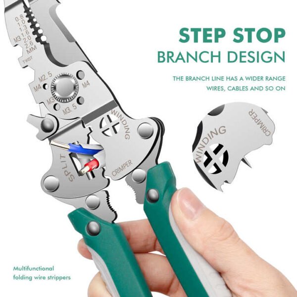 9-in-1 Multi-Functional Crimping Pliers
