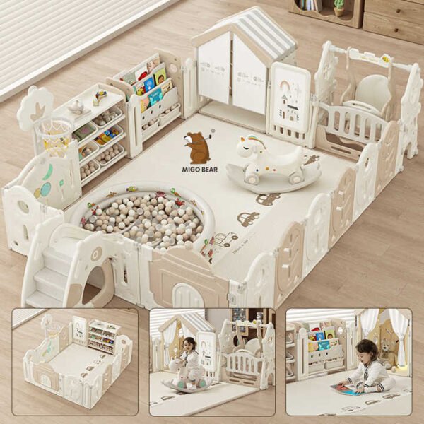 MIGO Bear Foldable Baby Playpen