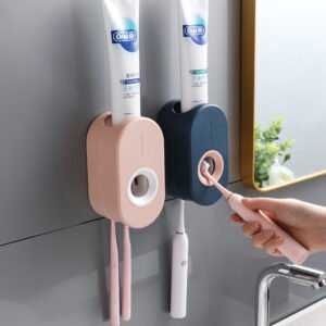 Automatic Toothpaste Dispenser Toothbrush Holder