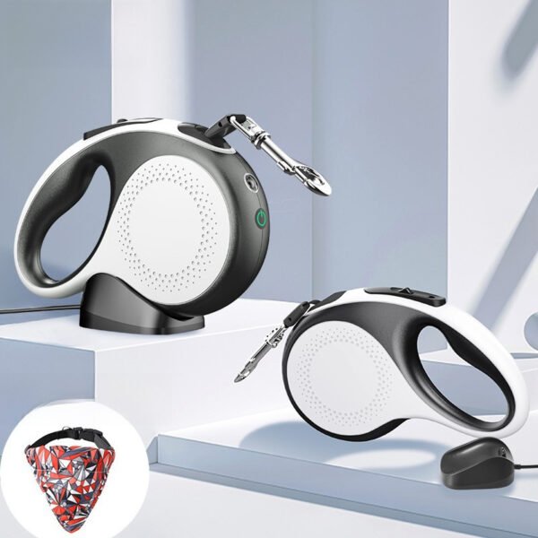 Pet Automatic Retractable Traction Rope With LED Light Dog Walking Rope Reflective Tractor Dog Traction Rope In Stock Wholesale