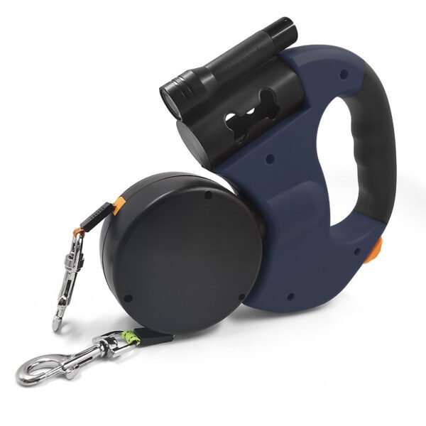 Amazon&amp;#039;s New Product Automatic Retractable Traction Rope One Tow Two Double Heads Creative Dog Walking Rope Dog Chain Pet Supplies