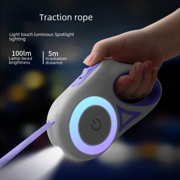 O1CN01O6iJjj1Bs2yJheMxn_0-0-cib.jpg New Led Lighted Automatic Retractable Dog Leash Pet Pulling Rope Glowing Dog Supplies Rope Durable Nylon Material