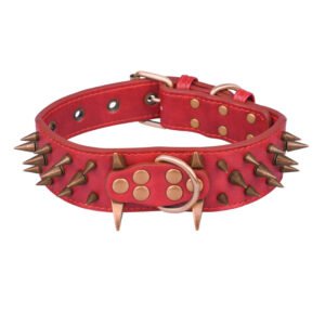Spike Dog Collar Medium And Large Rivet Pet Collar Domineering Anti-bite Dog Collar